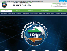 Tablet Screenshot of irishshipping.com